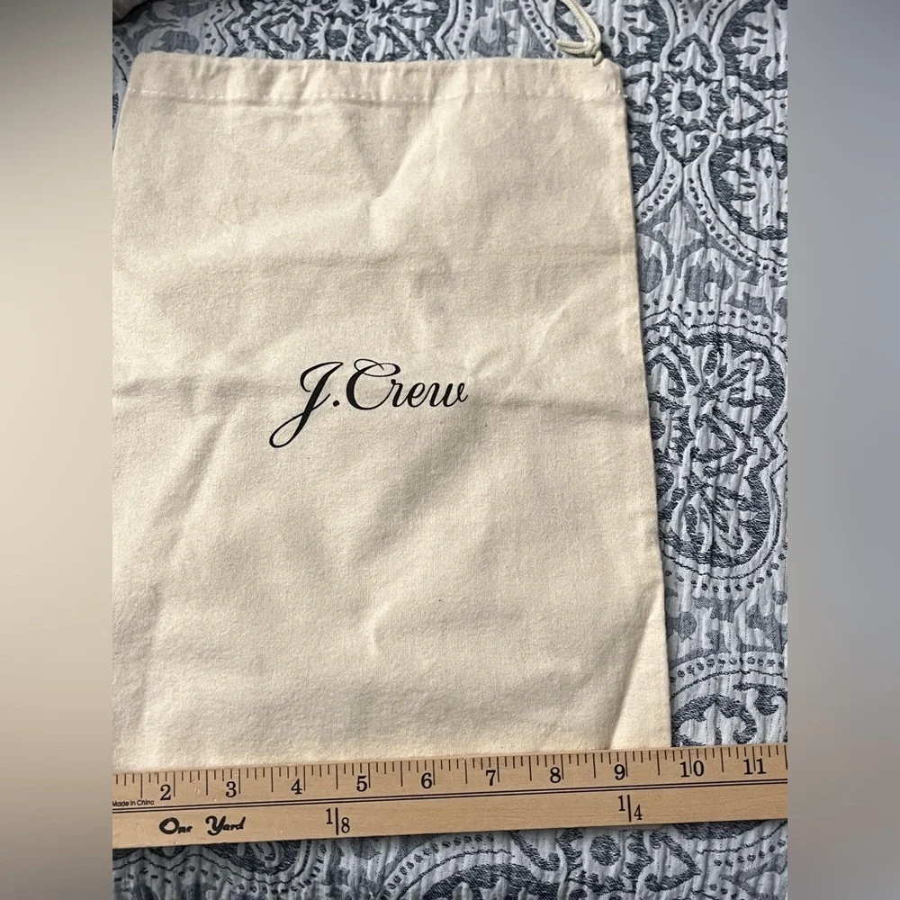 J. Crew Beige Cotton Storage Dust Bag 10x14